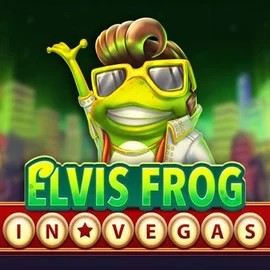 Official Slots logo: Elvis Frog In Vegas by BGAMING at Mostbet Casino